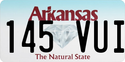 AR license plate 145VUI