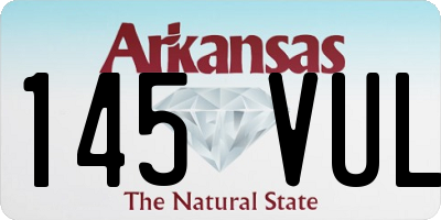 AR license plate 145VUL
