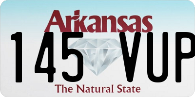 AR license plate 145VUP