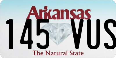 AR license plate 145VUS