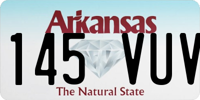 AR license plate 145VUV