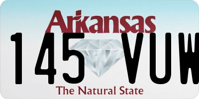 AR license plate 145VUW