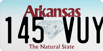 AR license plate 145VUY