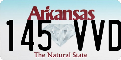 AR license plate 145VVD