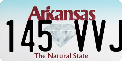 AR license plate 145VVJ