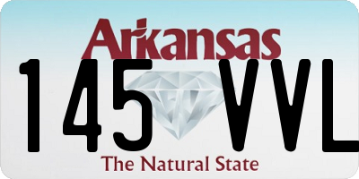 AR license plate 145VVL