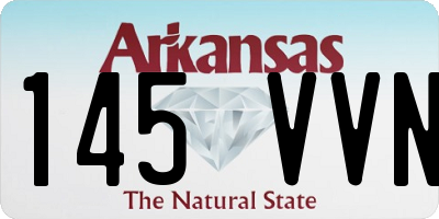 AR license plate 145VVN