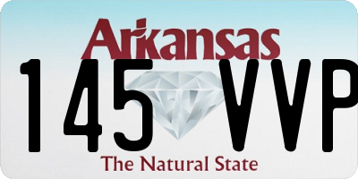 AR license plate 145VVP