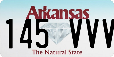 AR license plate 145VVV