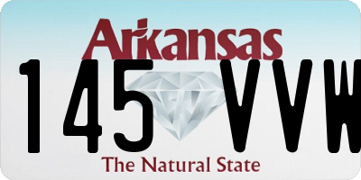 AR license plate 145VVW