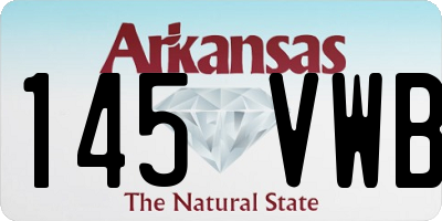AR license plate 145VWB