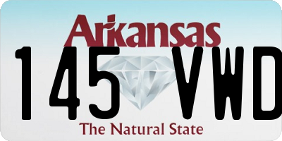 AR license plate 145VWD