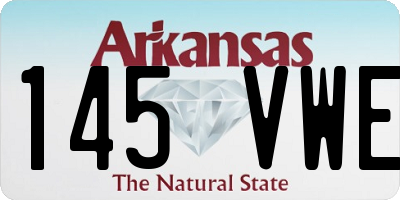 AR license plate 145VWE