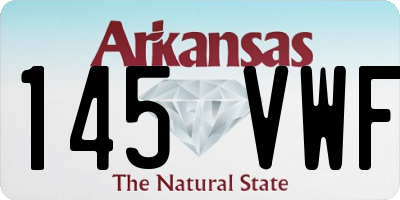 AR license plate 145VWF