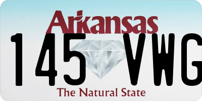 AR license plate 145VWG