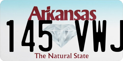 AR license plate 145VWJ