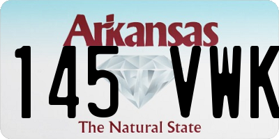 AR license plate 145VWK