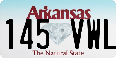 AR license plate 145VWL