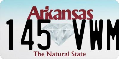 AR license plate 145VWM