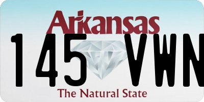 AR license plate 145VWN