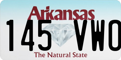 AR license plate 145VWO