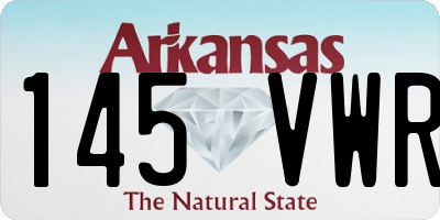 AR license plate 145VWR