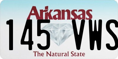 AR license plate 145VWS