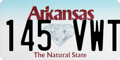 AR license plate 145VWT