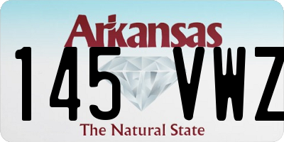 AR license plate 145VWZ