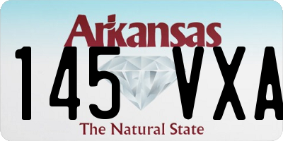 AR license plate 145VXA