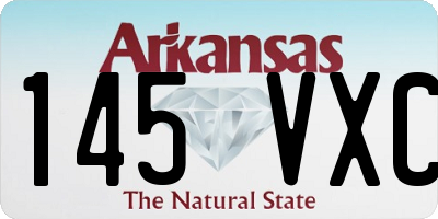 AR license plate 145VXC
