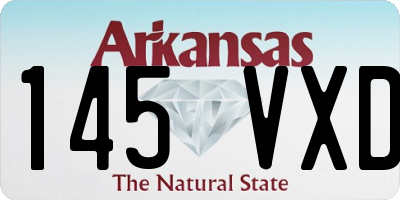 AR license plate 145VXD