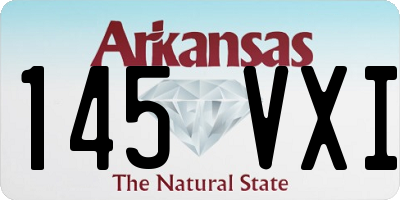AR license plate 145VXI