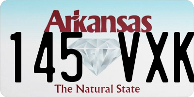 AR license plate 145VXK