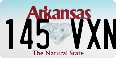 AR license plate 145VXN