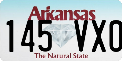 AR license plate 145VXO