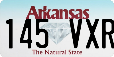 AR license plate 145VXR