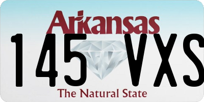 AR license plate 145VXS