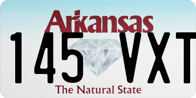 AR license plate 145VXT