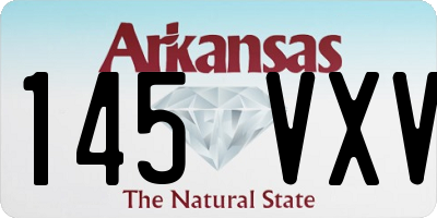 AR license plate 145VXV