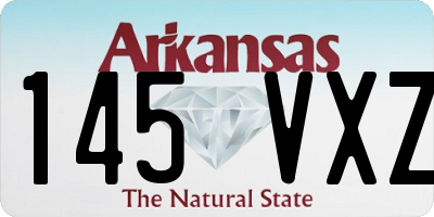 AR license plate 145VXZ