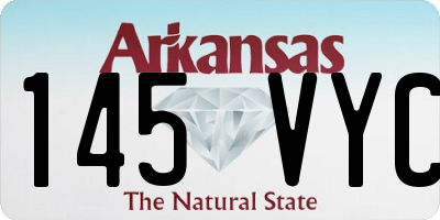 AR license plate 145VYC