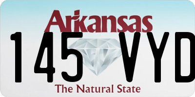 AR license plate 145VYD
