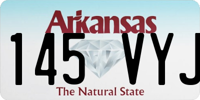 AR license plate 145VYJ