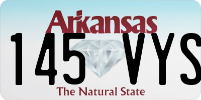AR license plate 145VYS