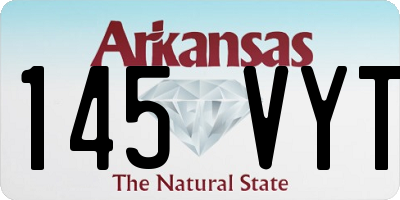 AR license plate 145VYT