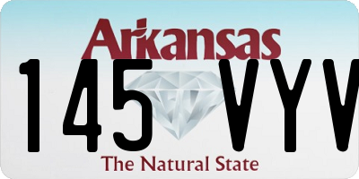 AR license plate 145VYV