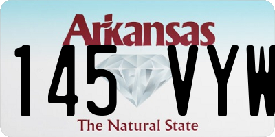 AR license plate 145VYW