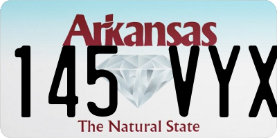 AR license plate 145VYX