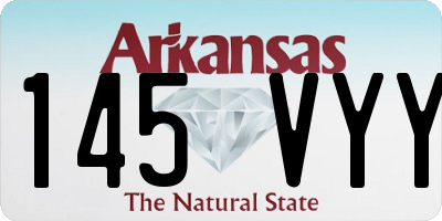AR license plate 145VYY